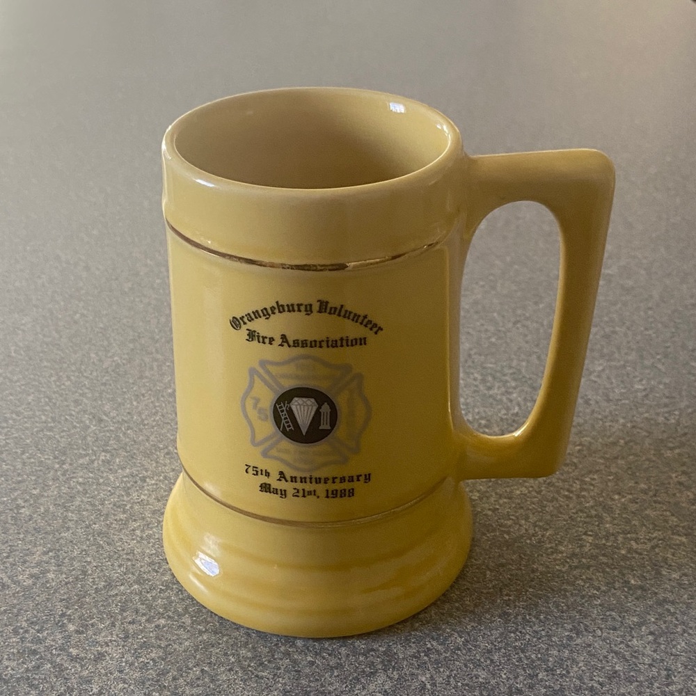 Orangeburg Volunteer Commemorative Yellow SteinMug